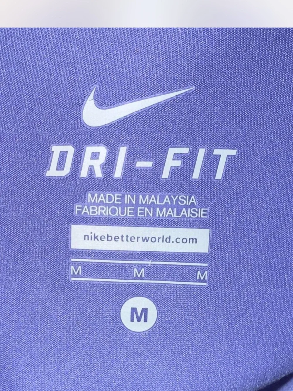Nike Dri-FIT Quarter Zip Pullover‎ Womens Medium Purple Running Training Top M